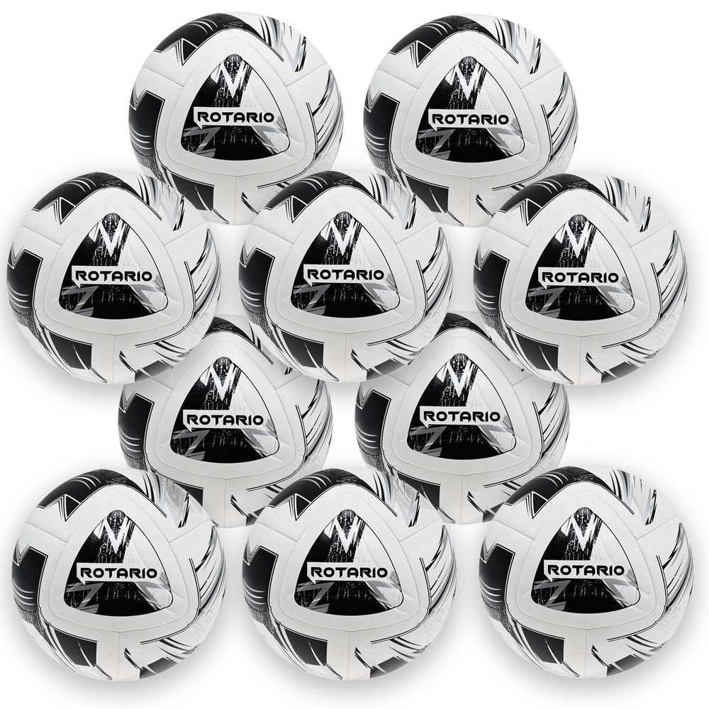 Pack of 10 Precision Rotario FIFA Quality Match Footballs plus free football carry bag
