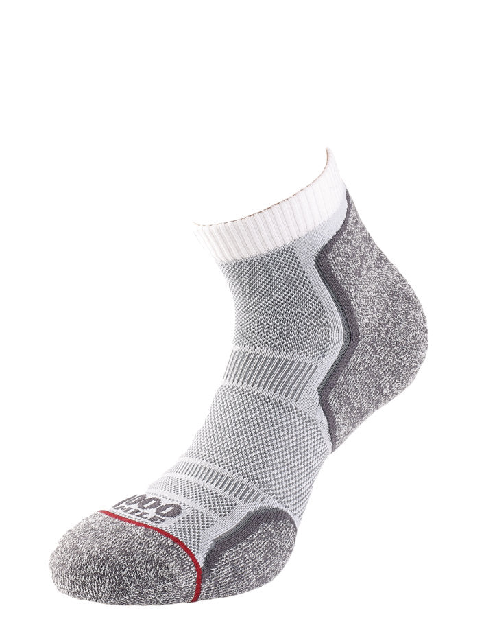 1000 Mile – Calzini Da Running Alla Caviglia Uomo, Doppia Confezione, Con Imbottitura E Ventilazione