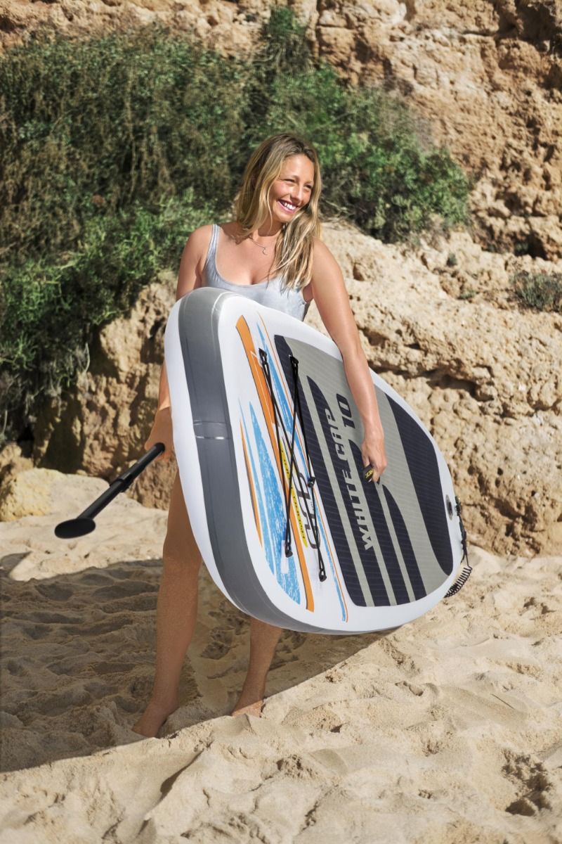 Hydro-Force White Cap 10ft SUP Paddle Board Set