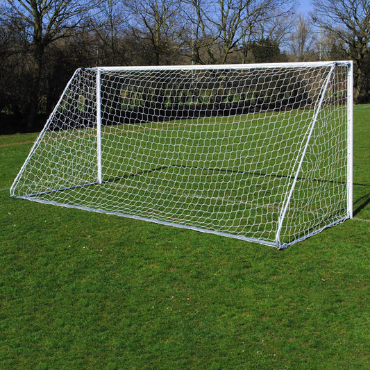 Lightweight Folding 16×7 Football Goal Package: 9v9 Freestanding Aluminium Goal Pair