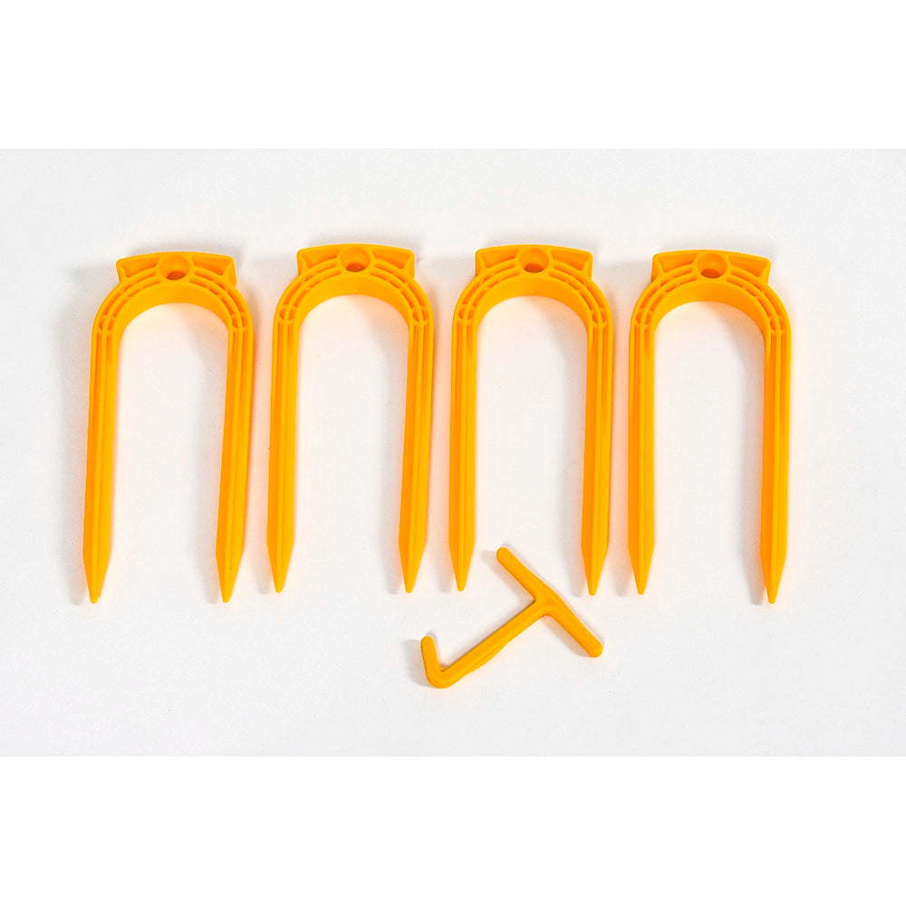 Ground Anchors Set of 4 Plastic with extractor