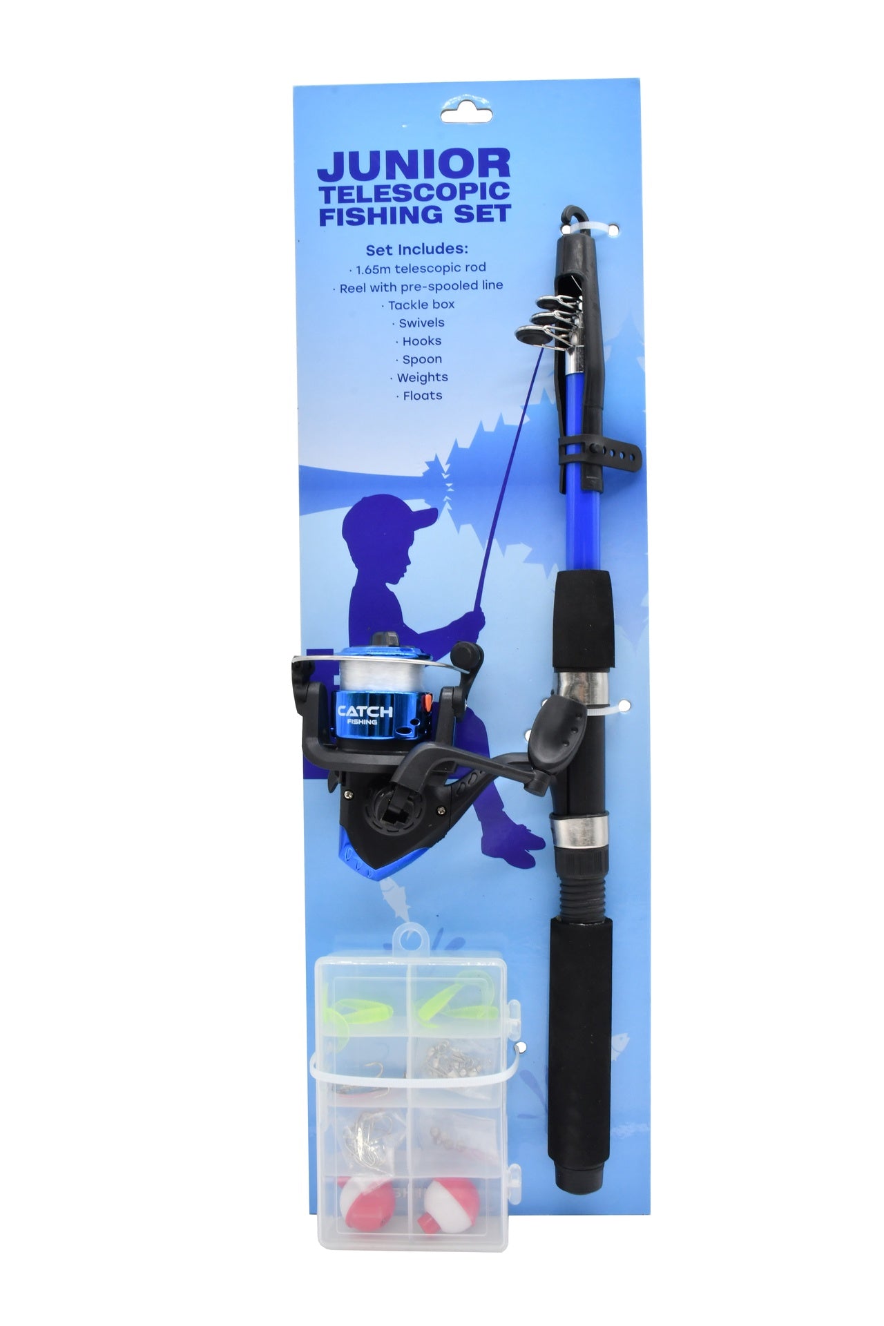 children's telescopic fishing rod Catch Fishing Junior Telescopic Fishing Set – ChildrensFootball.com