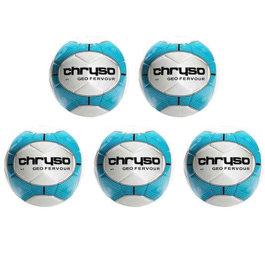 Chryso Geo Fervour Match Footballs Multipack of 5 match balls