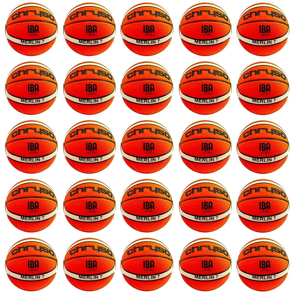Chryso Merlin Elite Basketball - multipack of 25 balls