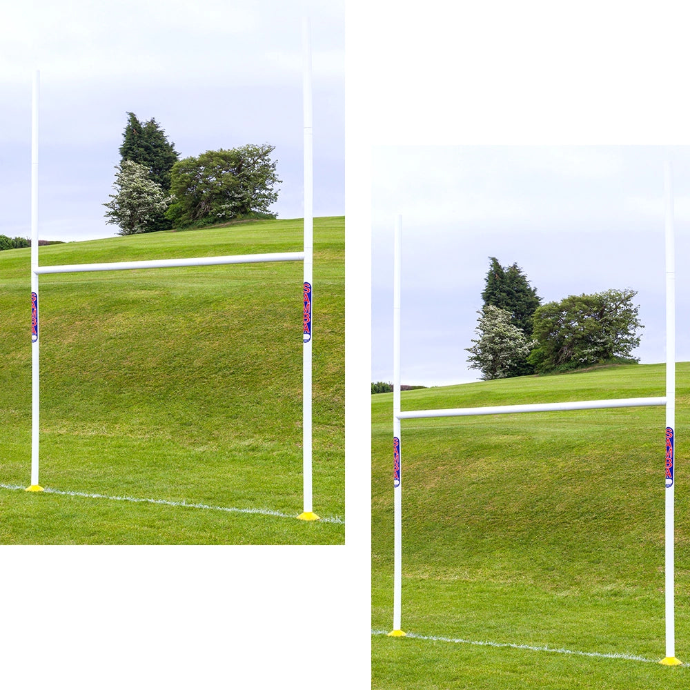 SAMBA Junior Rugby Posts With Carry Bag 9FT x 6FT x 12FT high - pair of goals