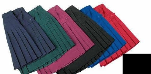 Hockey Skirt/ Button Black