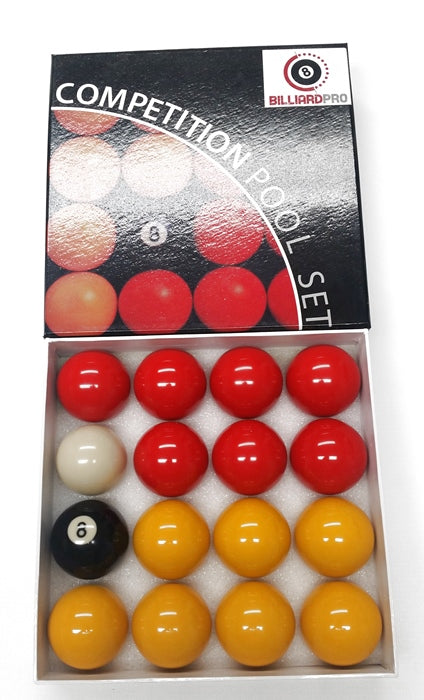Powerglide 1.7/8in League Pool Balls (Reds & Yellows) 17/8"