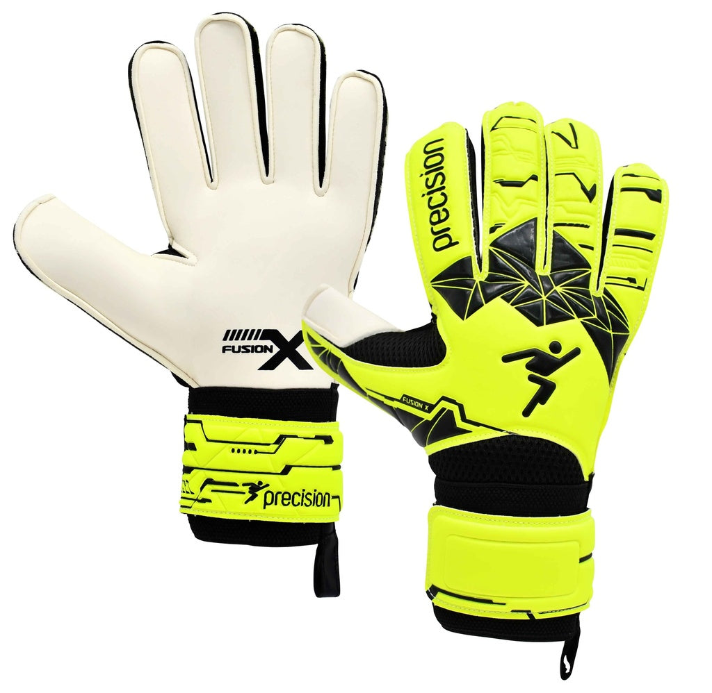 Precision Junior Fusion X Flat Cut Essential GK Gloves ChildrensFootball