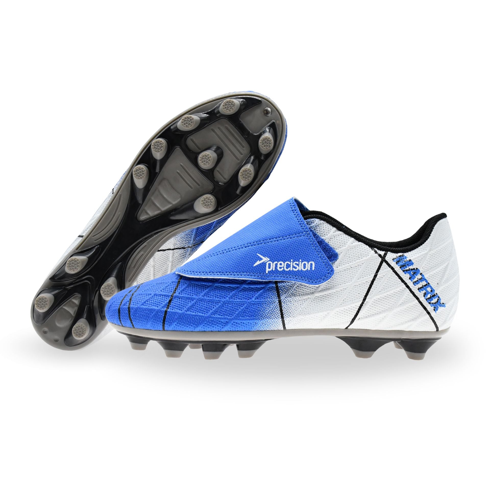 Chaussures De Football Precision Matrix Enfants Avec Velcro - Sans Lacets, Confortables Et Résistantes