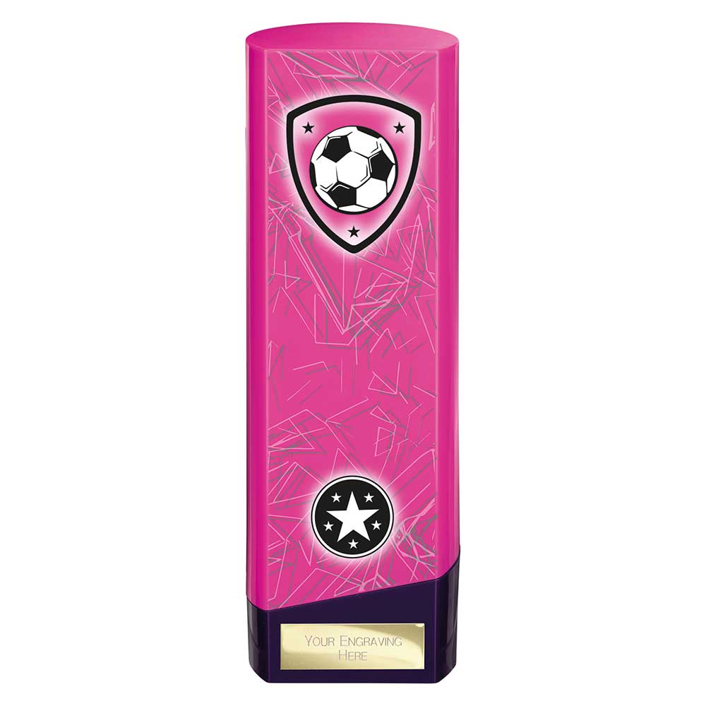 Pink Prime Heavyweight Football Trophy - 220mm