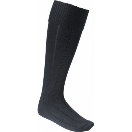 Plain football socks black
