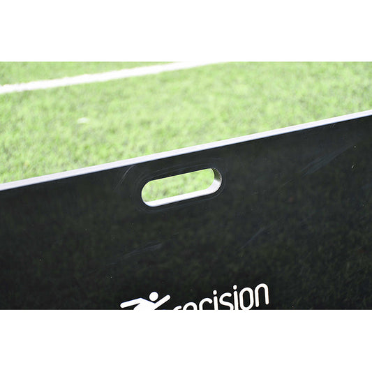 Soccer rebounder wall with carry handle