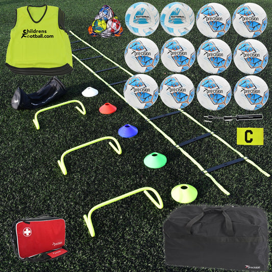 Football Training Equipment Pack - Size 3 Footballs - blue