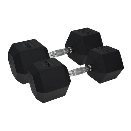 Urban Fitness PRO Hex Dumbbell - Rubber Coated (Pair of 12.5kg)
