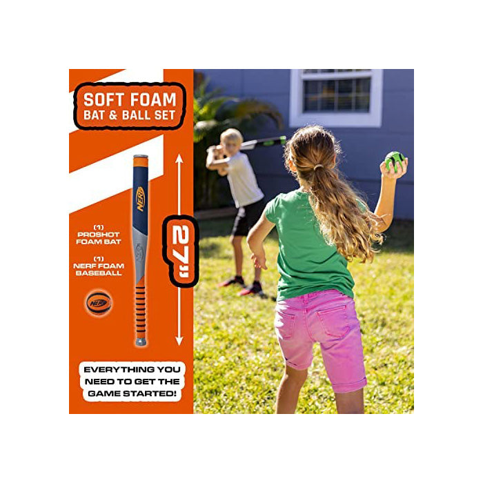 Nerf 27 Inch Foam Bat and Ball Baseball Set