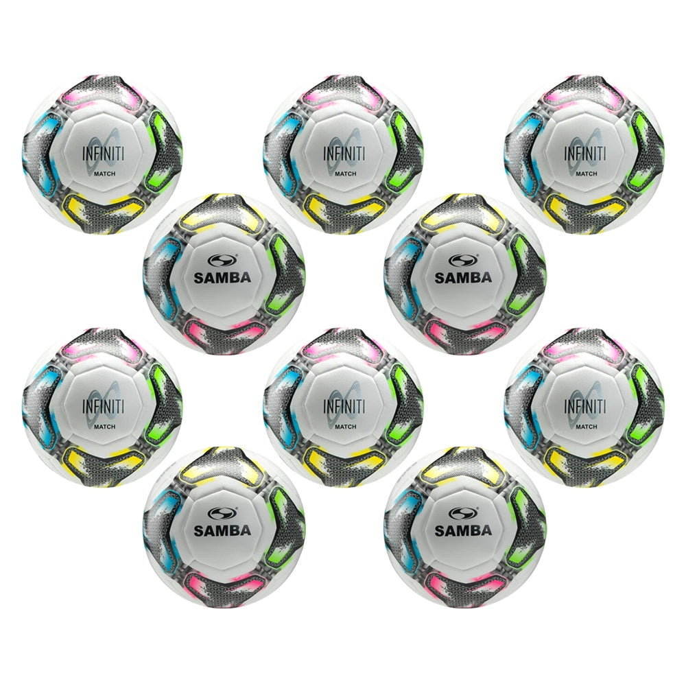 Samba infiniti pro match footballs FIFA Basic accredited - bulk buy in multipacks of 5 and 10 with a free football carry bag