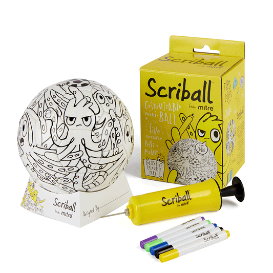 Bulk Buy Scriball Customisable Football Gift Sets - ideal for childrens party bags