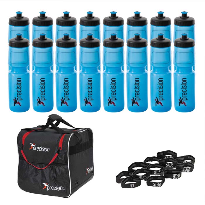 Team water bottles and carriers