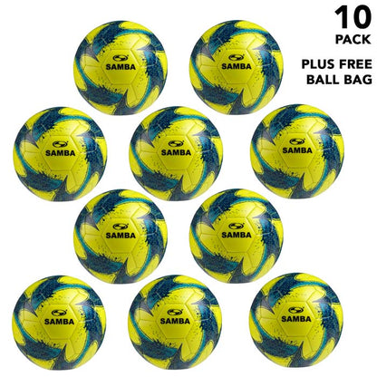 Pack of 10 Samba Infiniti Mini Size 1 Footballs