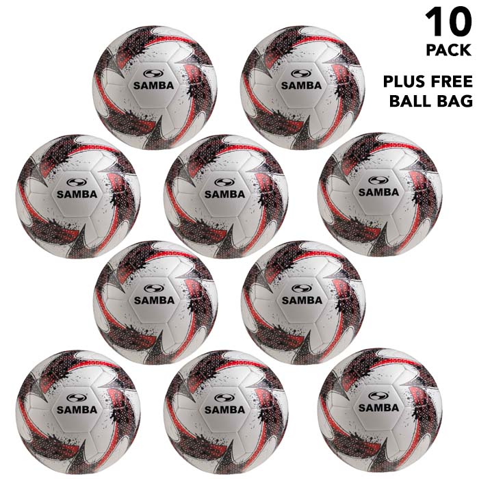 Pack of 10 Samba Infiniti Midi Size 2 Footballs