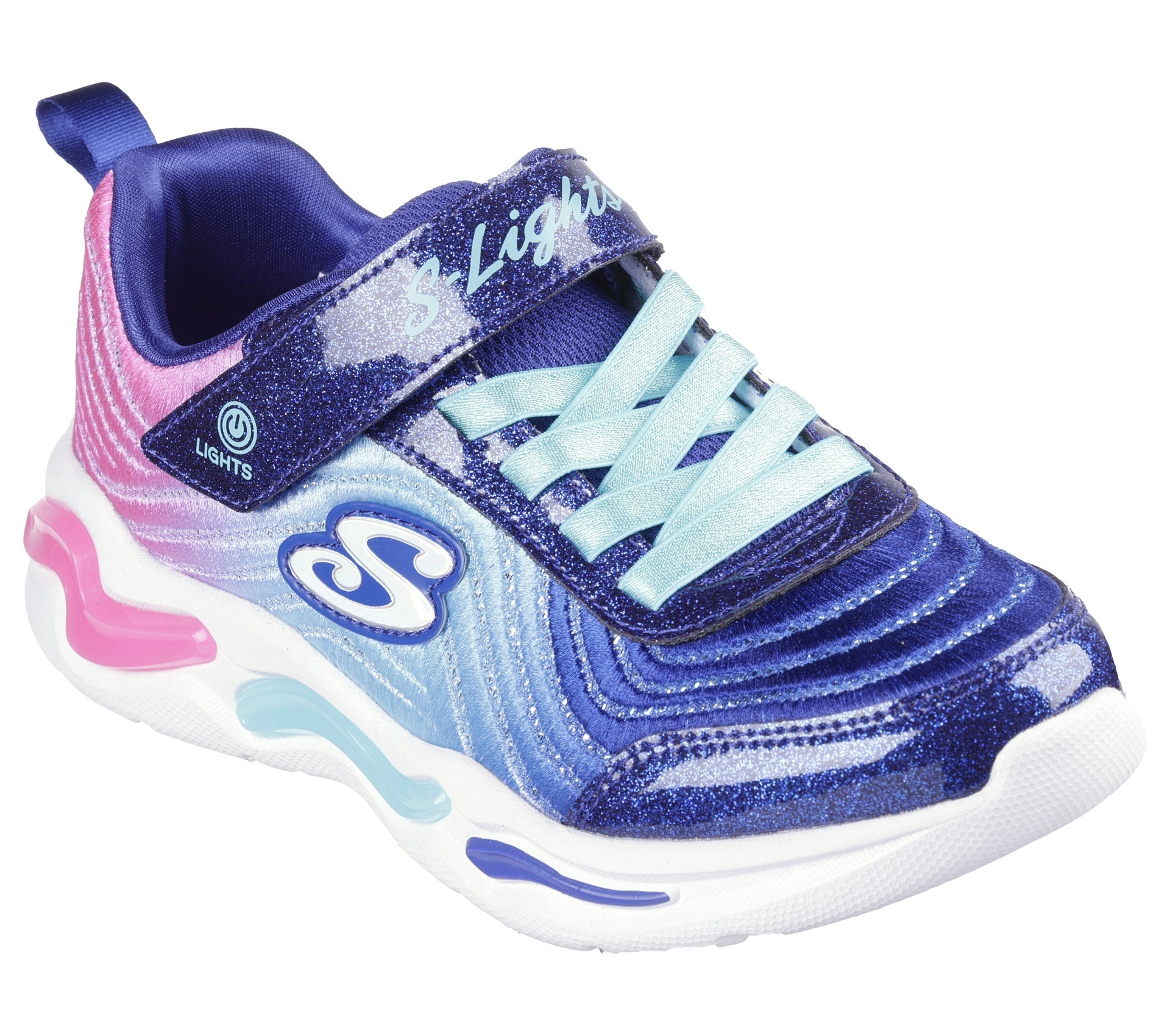 Skechers Wavy Beams Light Up Kids Shoe Size 1