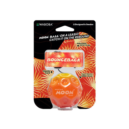 Waboba Moon Ball on a Leash packaging with branding and product details.