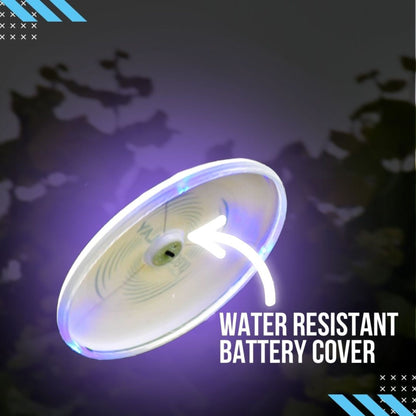 Water-resistant battery cover  - PrecisionPLAY LED Light up Flying Disc