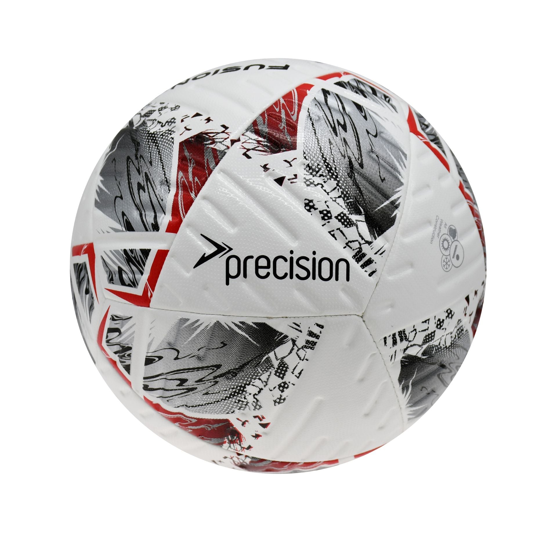 Precision Fusion+ FIFA Basic Training Footballs - White/Silver/Red/Black