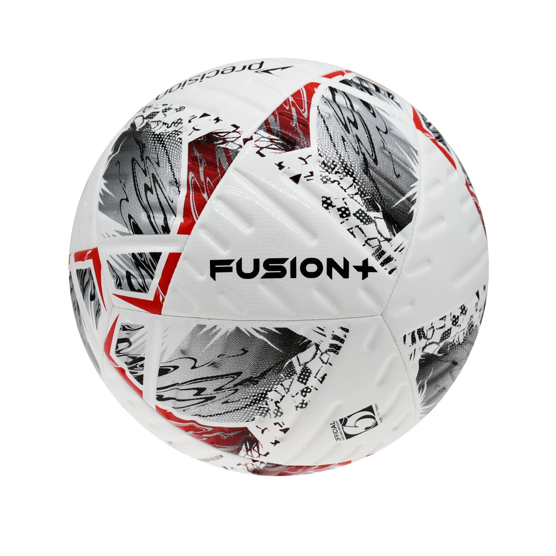 Precision Fusion+ FIFA Basic Training Footballs - White/Silver/Red/Black