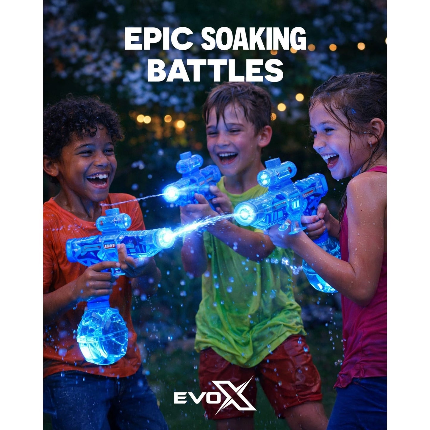 Evo-X Light Up Electric Water Gun
