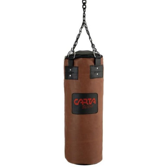 Brown Leather Look Punchbag