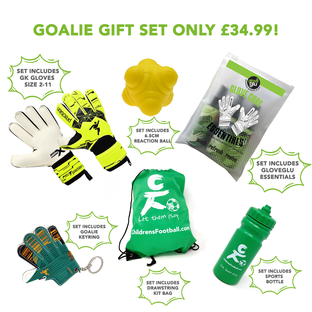 The ChildrensFootball.com Goalkeeper Gift Set is a fantastic gift for junior football lovers with a passion for goalkeeping.