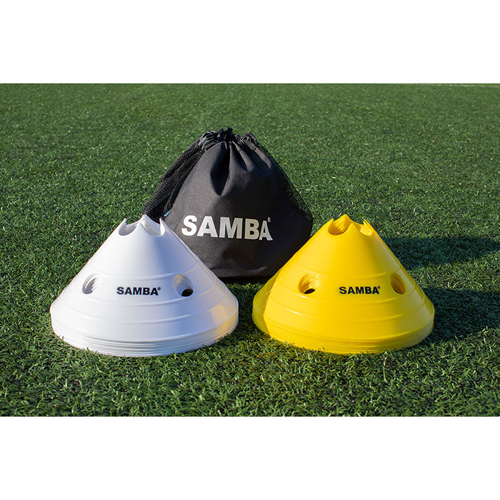 Jumbo Marker Cones White & Yellow (set of 20)