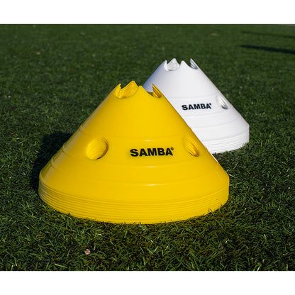 Jumbo Marker Cones White & Yellow (set of 20)