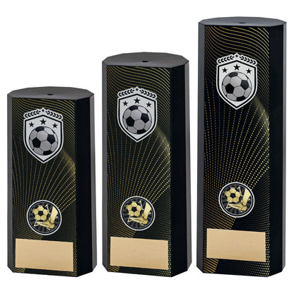 Football Trophy - Black Heavyweight Column