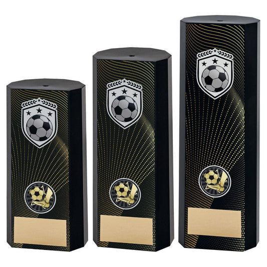 Football Trophy - Black Heavyweight Column