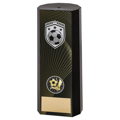 Football Trophy - Black Heavyweight Plastic Column - medium