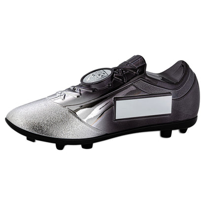 Football Trophy - Heavyweight Filled Plastic Footballl Boot - black/silver
