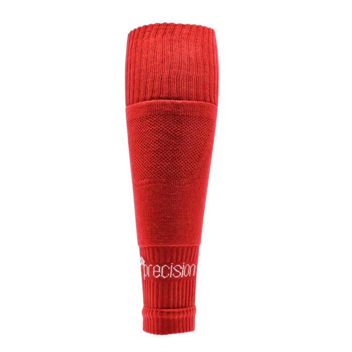 Precision Pro Footless Compression Sleeve Socks - red