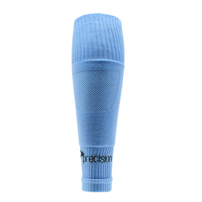 Precision Pro Footless Compression Sleeve Socks - sky blue