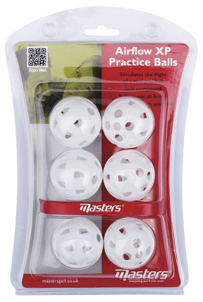 Masters Airflow Practice Balls (Pack of 6)