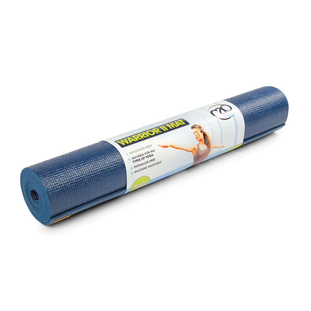 Yoga-Mad Warrior II Mat 4mm - Dark Blue