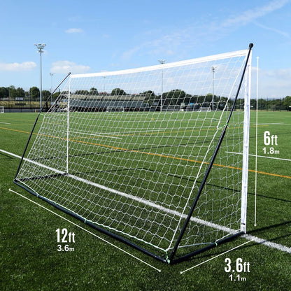 KICKSTER Elite Portable Football Goal 12x6