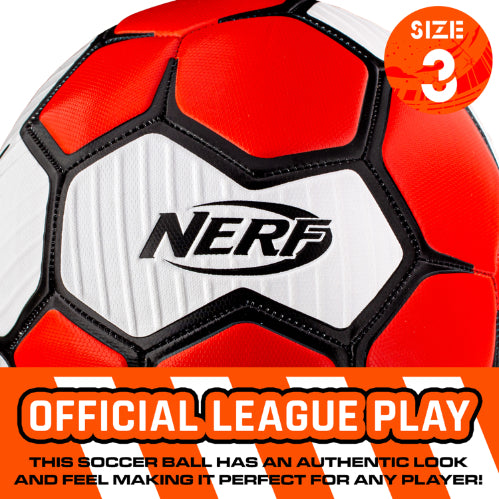 Nerf Proshot Soccer Ball Football Red size 3