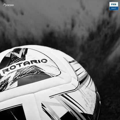 Precision Rotario FIFA Quality Match Football - black/silver/white