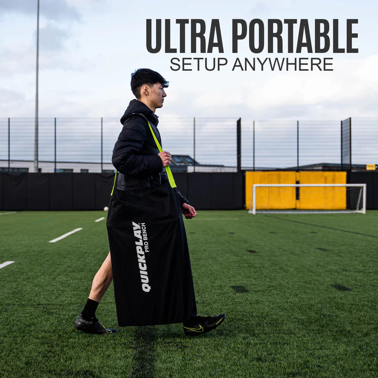 QUICKPLAY PRO BENCH Shelter 6 Seat Subs Bench with Canopy