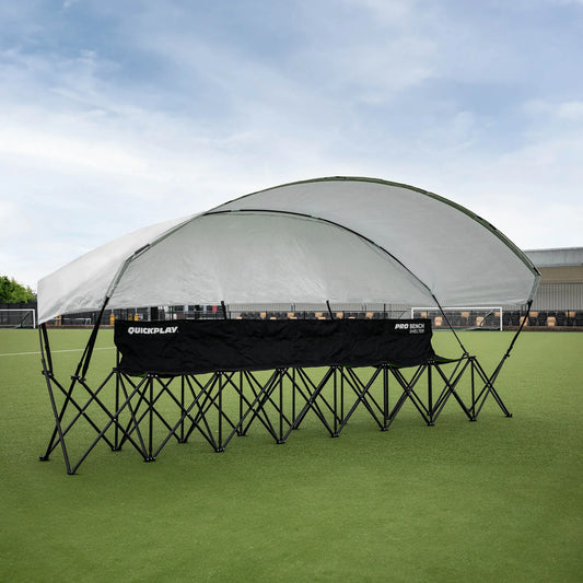QUICKPLAY PRO BENCH Shelter 6 Seat Subs Bench with Canopy