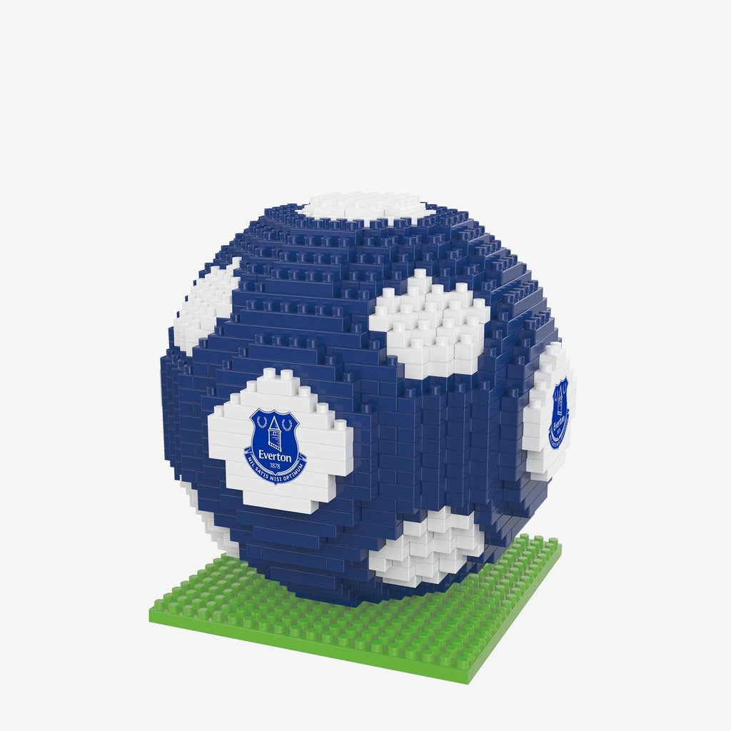 Team Merchandise 3D BRXLZ Football -Everton Lego Style Builing Bricks