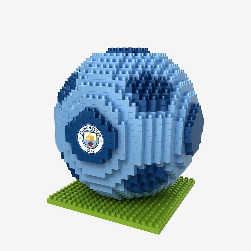 Team Merchandise 3D BRXLZ Football - Manchester City Lego Style Builing Bricks