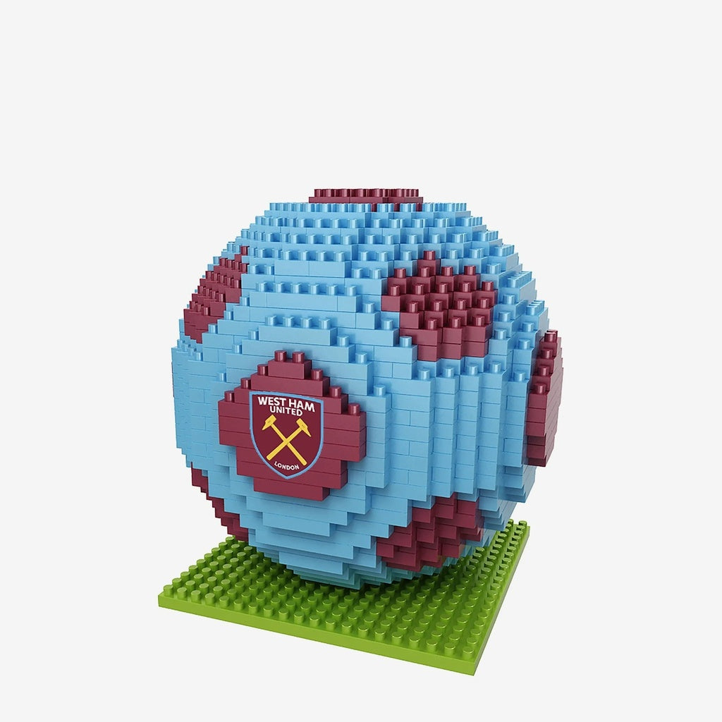 Team Merchandise 3D BRXLZ Football - West Ham United Lego Style Builing Bricks